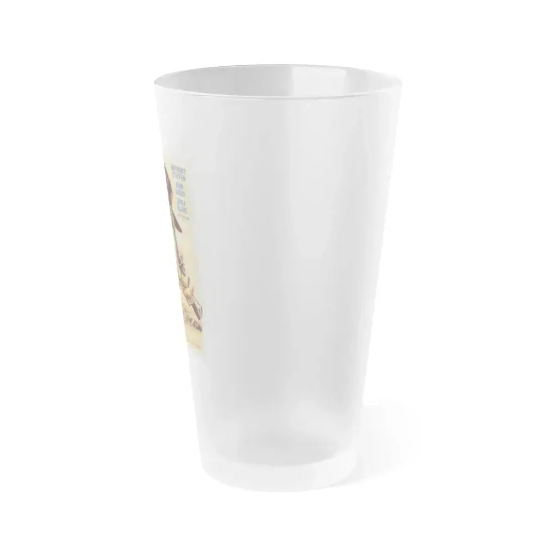 1,000 ON THE BLACK 1966 Movie Poster - Frosted Pint Glass 16oz - Go Mug Yourself