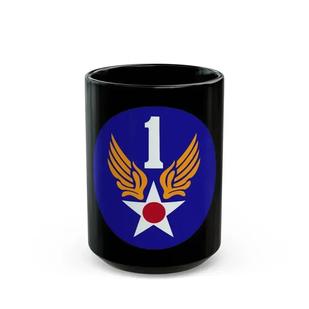 1 Air Force (U.S. Army) Black Coffee Mug 15oz - Go Mug Yourself