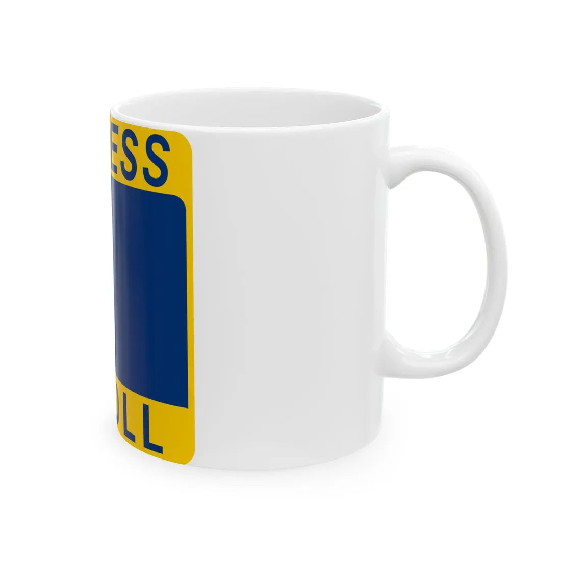 1 Express Lane free (Texas) (Road Sign) White Coffee Mug - Go Mug Yourself