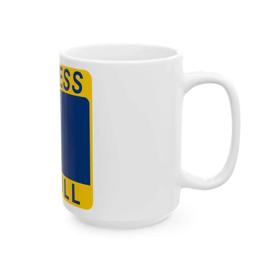 1 Express Lane free (Texas) (Road Sign) White Coffee Mug - Go Mug Yourself