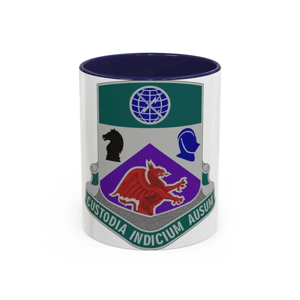 1 Information Operations Battalion 2 (U.S. Army) Accent Coffee Mug 11oz Navy - Go Mug Yourself
