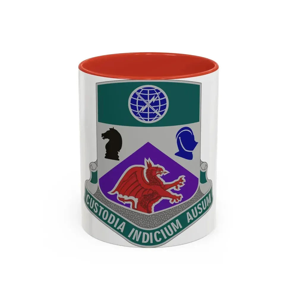 1 Information Operations Battalion 2 (U.S. Army) Accent Coffee Mug 11oz Red - Go Mug Yourself