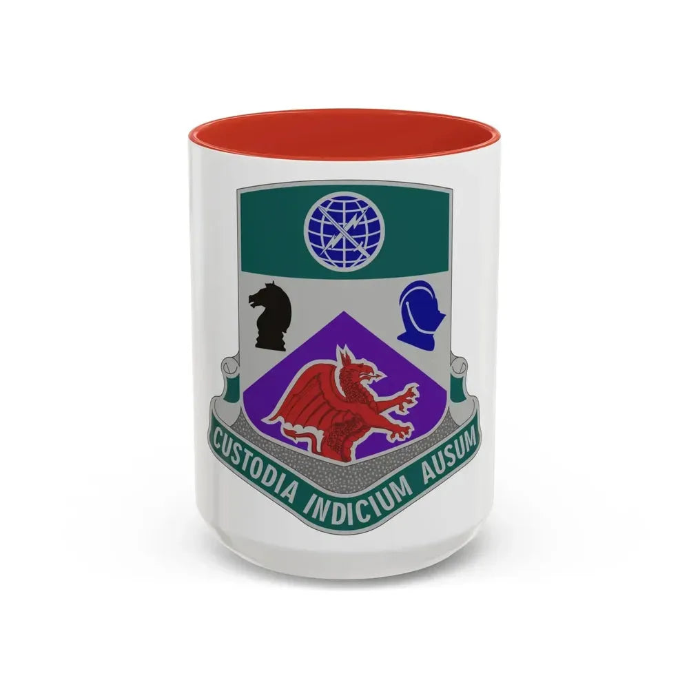 1 Information Operations Battalion 2 (U.S. Army) Accent Coffee Mug 15oz Red - Go Mug Yourself