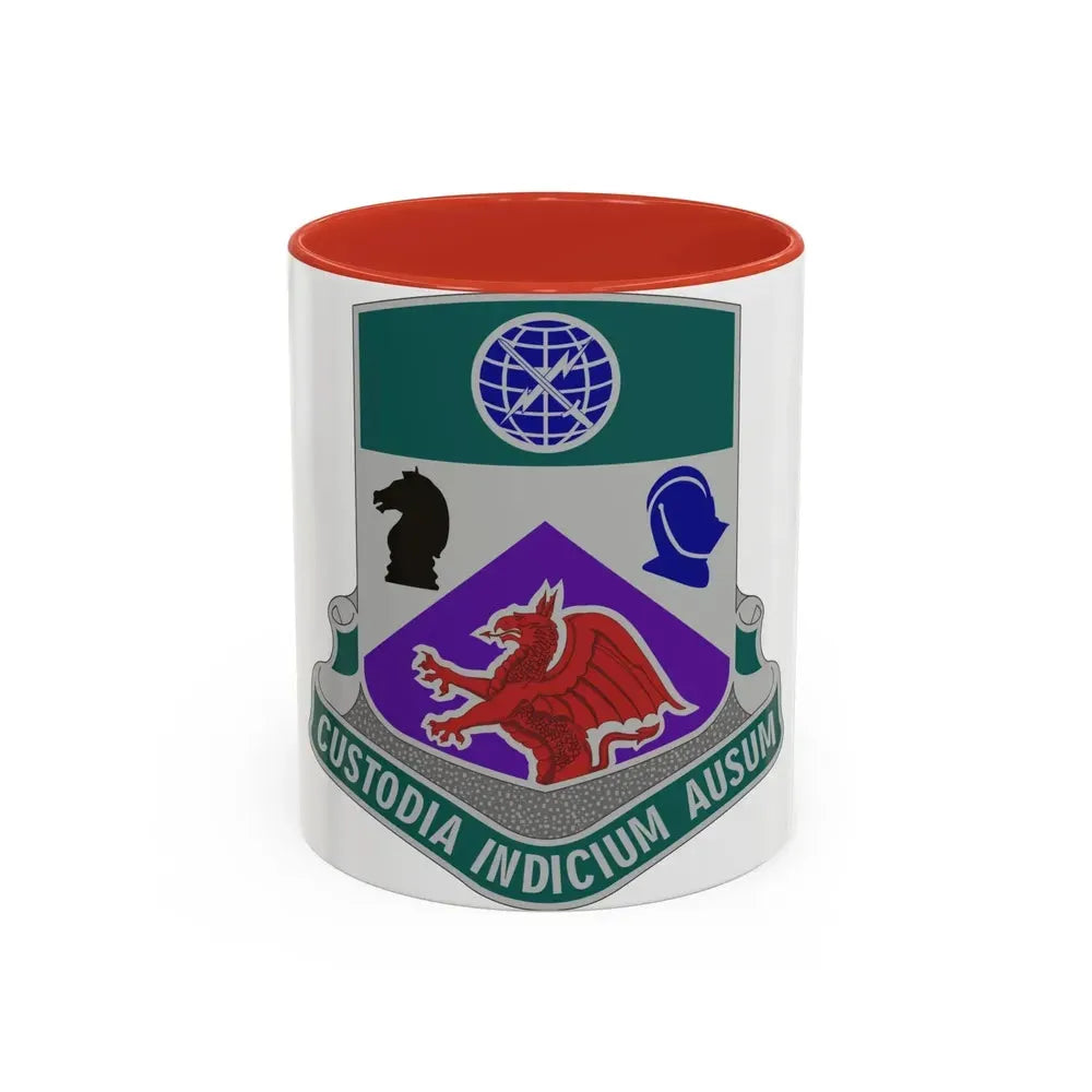 1 Information Operations Battalion (U.S. Army) Accent Coffee Mug 11oz Red - Go Mug Yourself