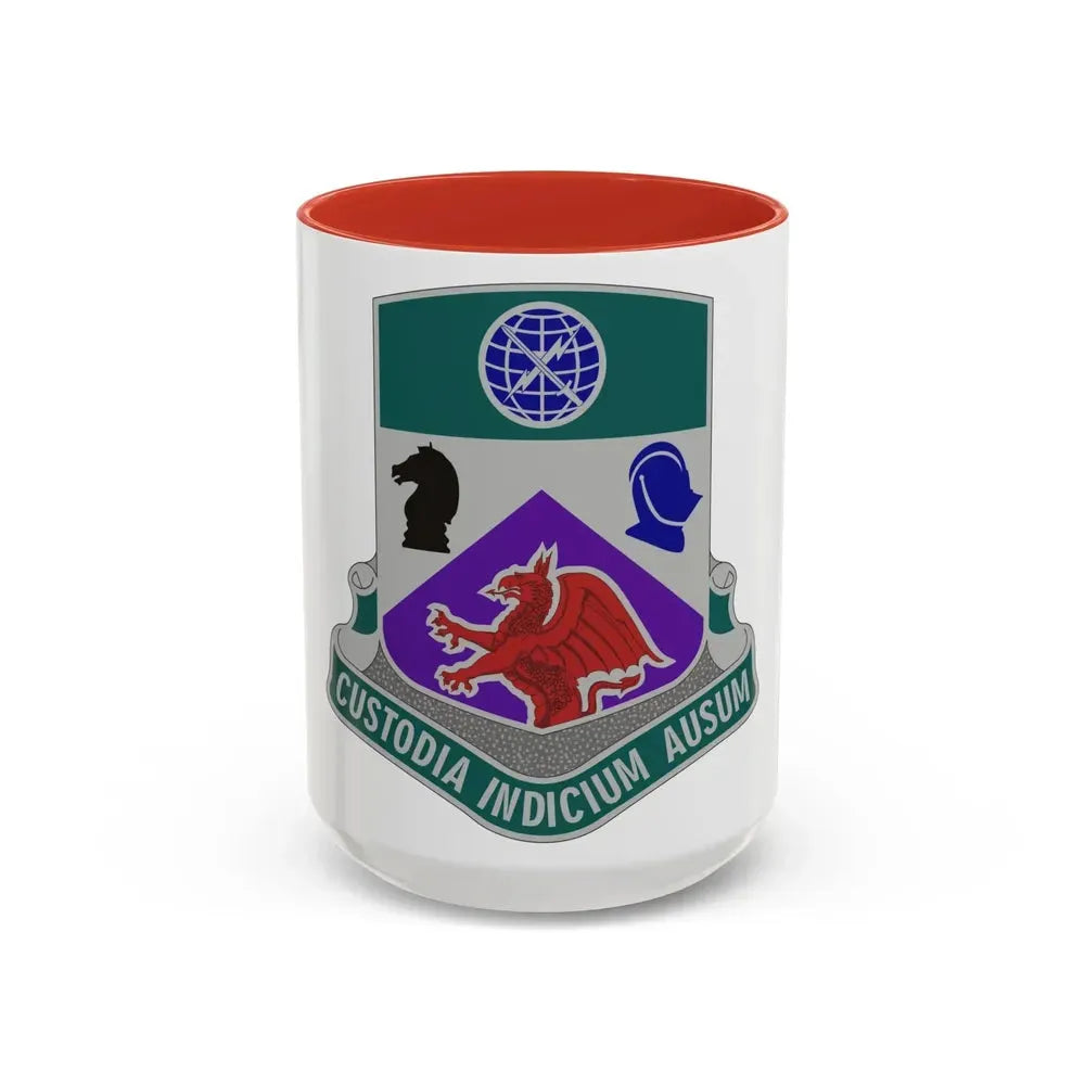 1 Information Operations Battalion (U.S. Army) Accent Coffee Mug 15oz Red - Go Mug Yourself
