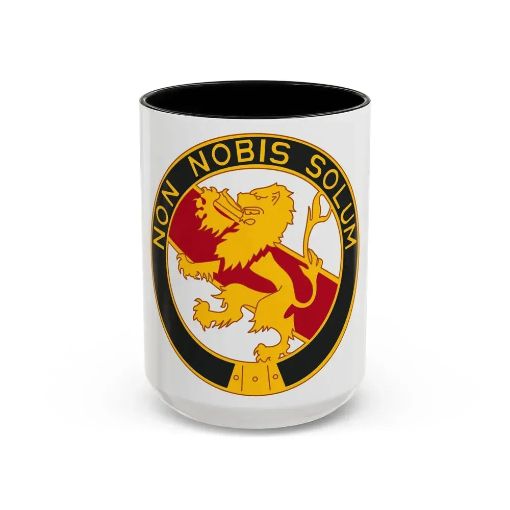 1 Maintenance Company (U.S. Army) Accent Coffee Mug 15oz Black - Go Mug Yourself