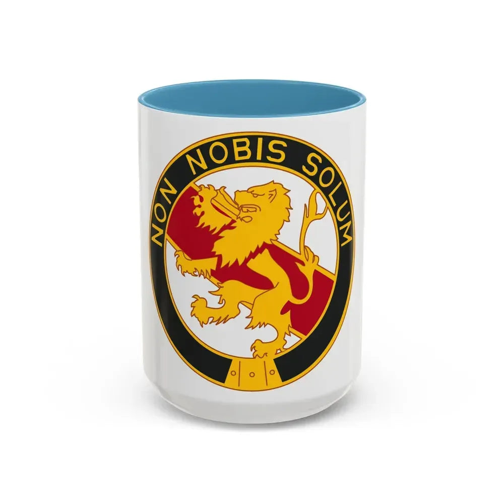1 Maintenance Company (U.S. Army) Accent Coffee Mug 15oz Light Blue - Go Mug Yourself