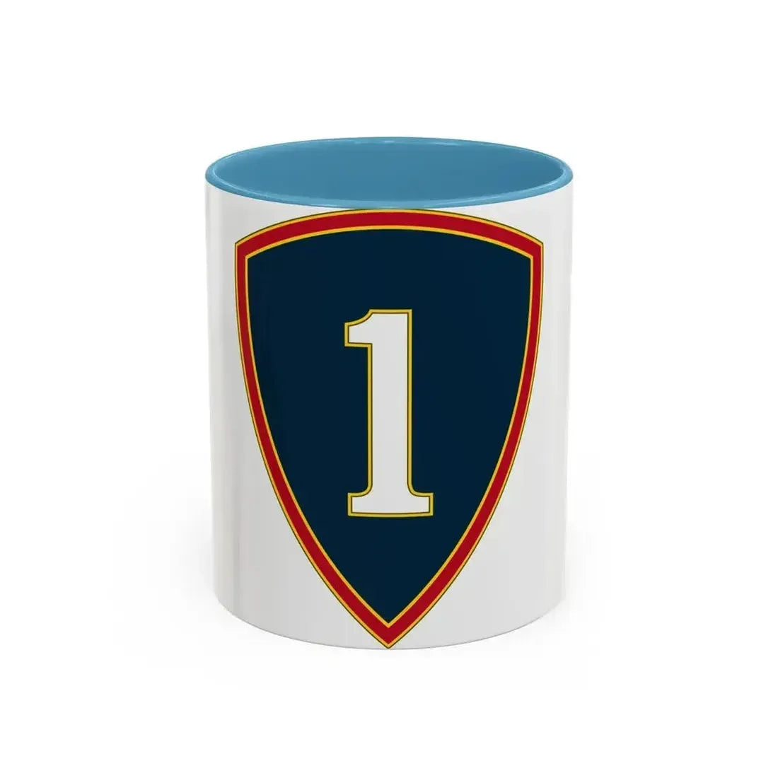 1 Personnel Command 3 (U.S. Army) Accent Coffee Mug 11oz Light Blue - Go Mug Yourself