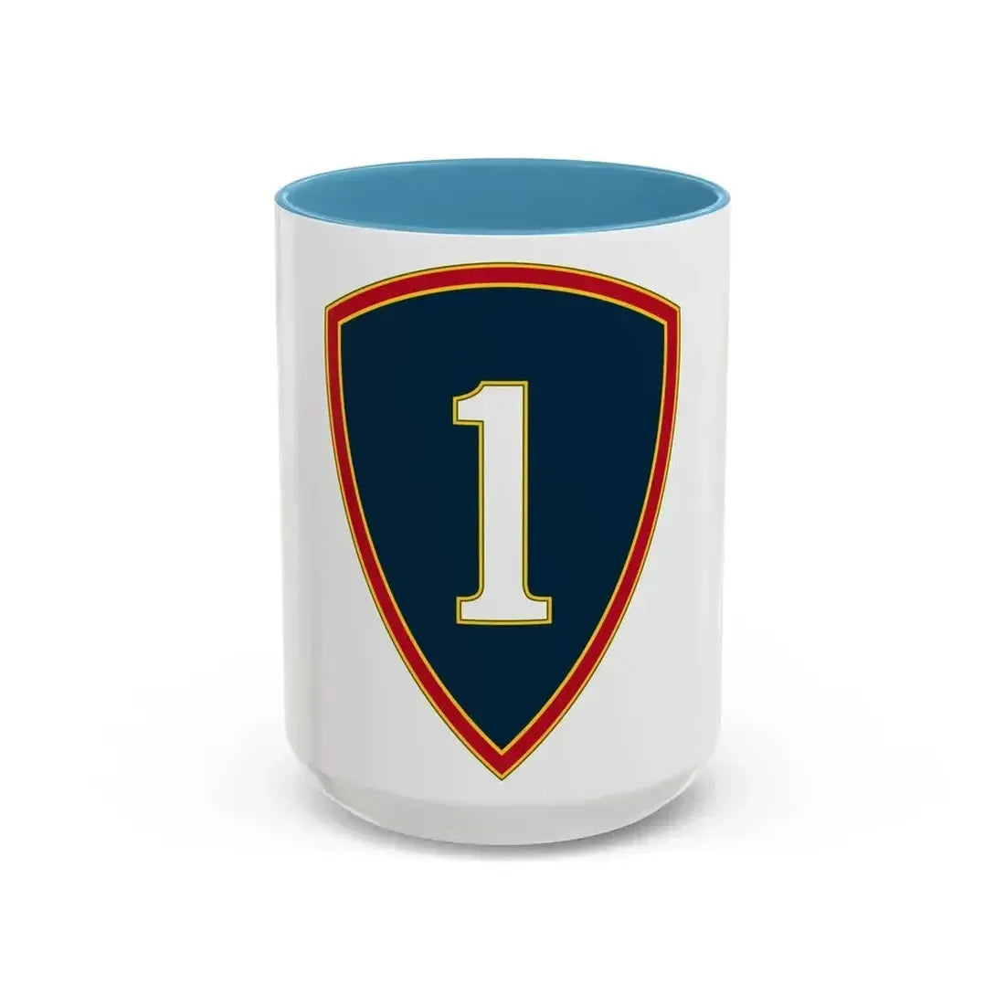 1 Personnel Command 3 (U.S. Army) Accent Coffee Mug 15oz Light Blue - Go Mug Yourself