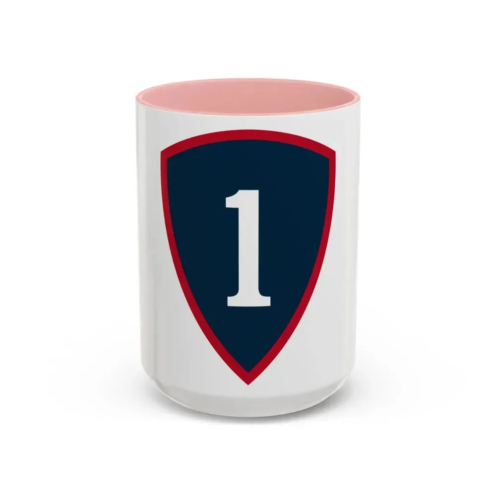 1 Personnel Command (U.S. Army) Accent Coffee Mug 15oz Pink - Go Mug Yourself