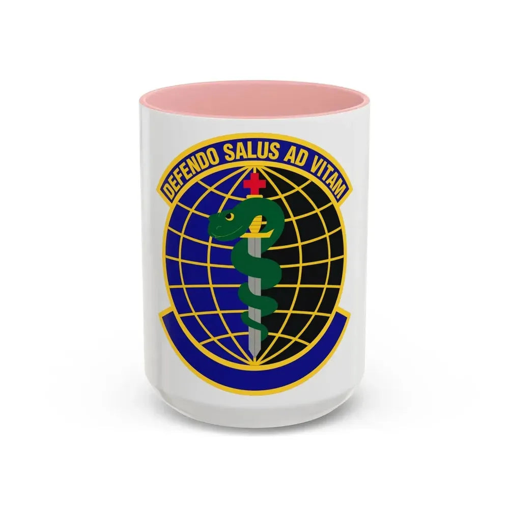 1 Special Operations Operational Medical Readiness Squadron (U.S. Air Force) Accent Coffee Mug 15oz Pink - Go Mug Yourself