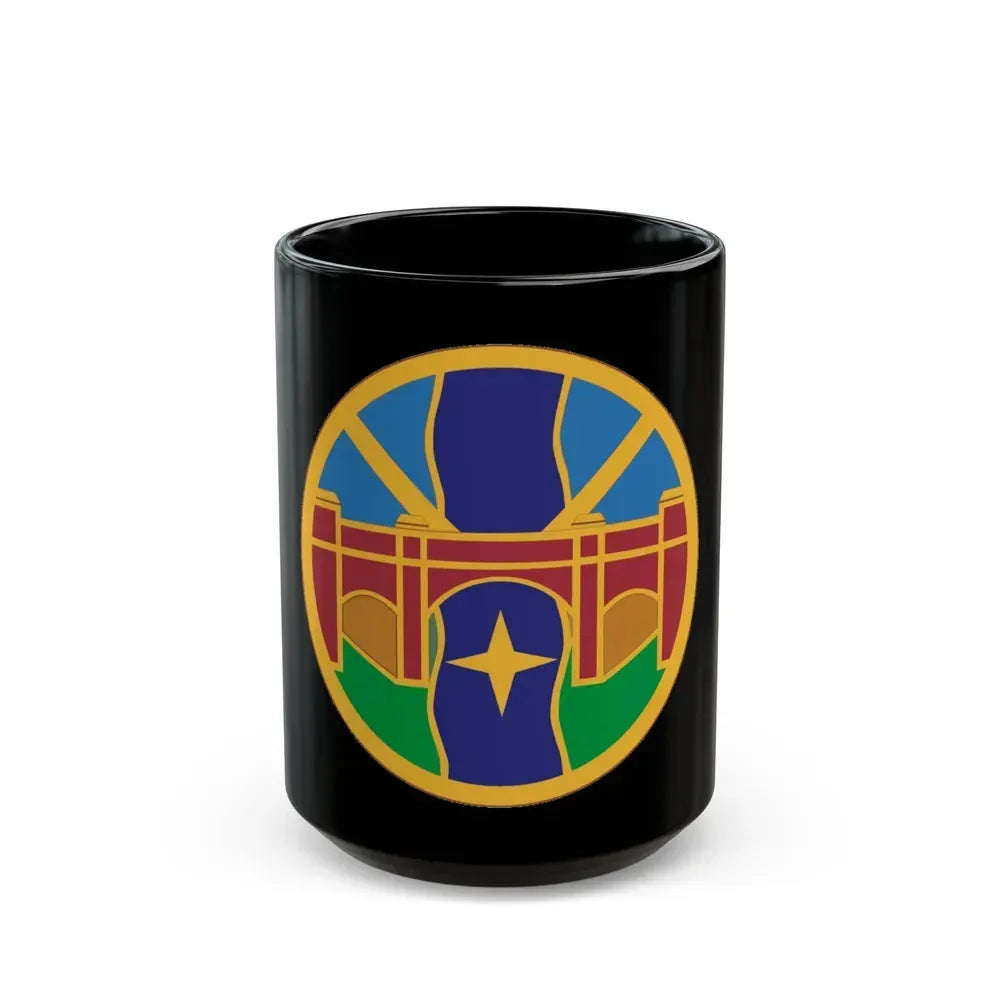 1 Transportation Agency (U.S. Army) Black Coffee Mug 15oz - Go Mug Yourself