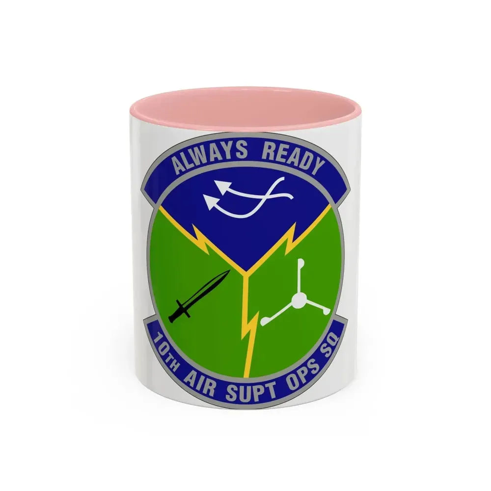 10 Air Support Operations Squadron ACC (U.S. Air Force) Accent Coffee Mug 11oz Pink - Go Mug Yourself