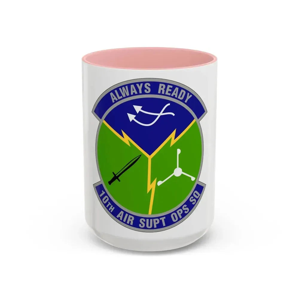10 Air Support Operations Squadron ACC (U.S. Air Force) Accent Coffee Mug 15oz Pink - Go Mug Yourself