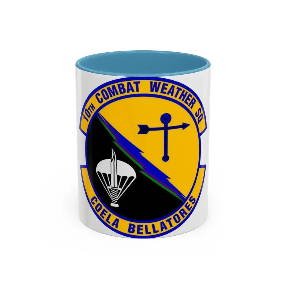 10 Combat Weather Squadron AFSOC (U.S. Air Force) Accent Coffee Mug 11oz Light Blue - Go Mug Yourself