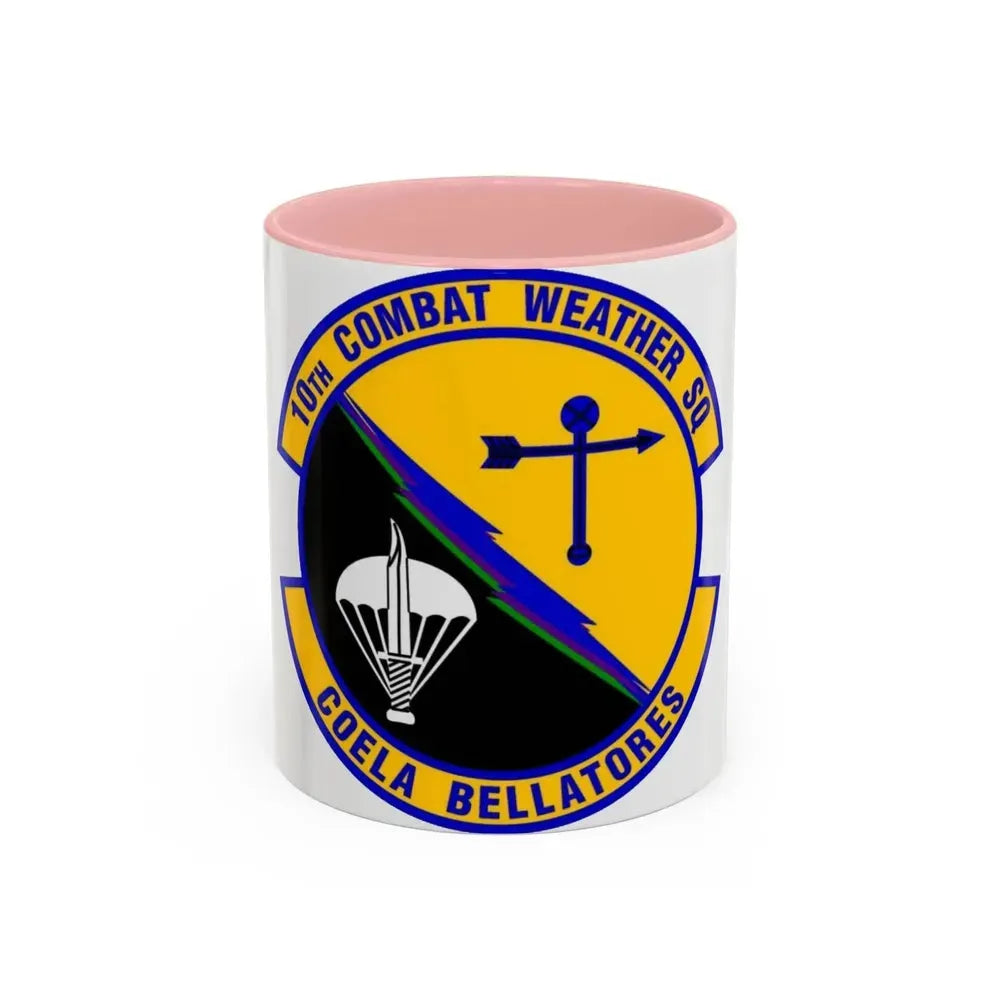 10 Combat Weather Squadron AFSOC (U.S. Air Force) Accent Coffee Mug 11oz Pink - Go Mug Yourself