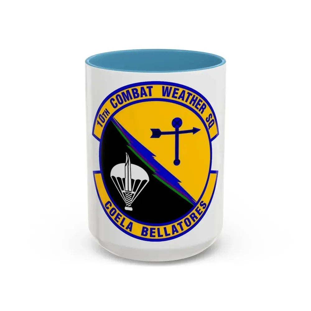 10 Combat Weather Squadron AFSOC (U.S. Air Force) Accent Coffee Mug 15oz Light Blue - Go Mug Yourself