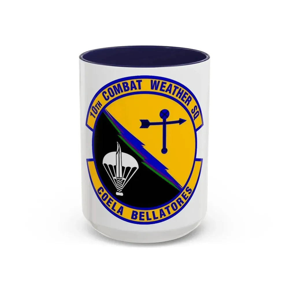 10 Combat Weather Squadron AFSOC (U.S. Air Force) Accent Coffee Mug 15oz Navy - Go Mug Yourself