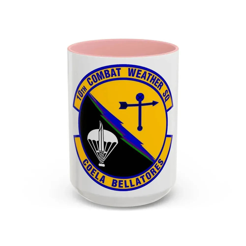 10 Combat Weather Squadron AFSOC (U.S. Air Force) Accent Coffee Mug 15oz Pink - Go Mug Yourself