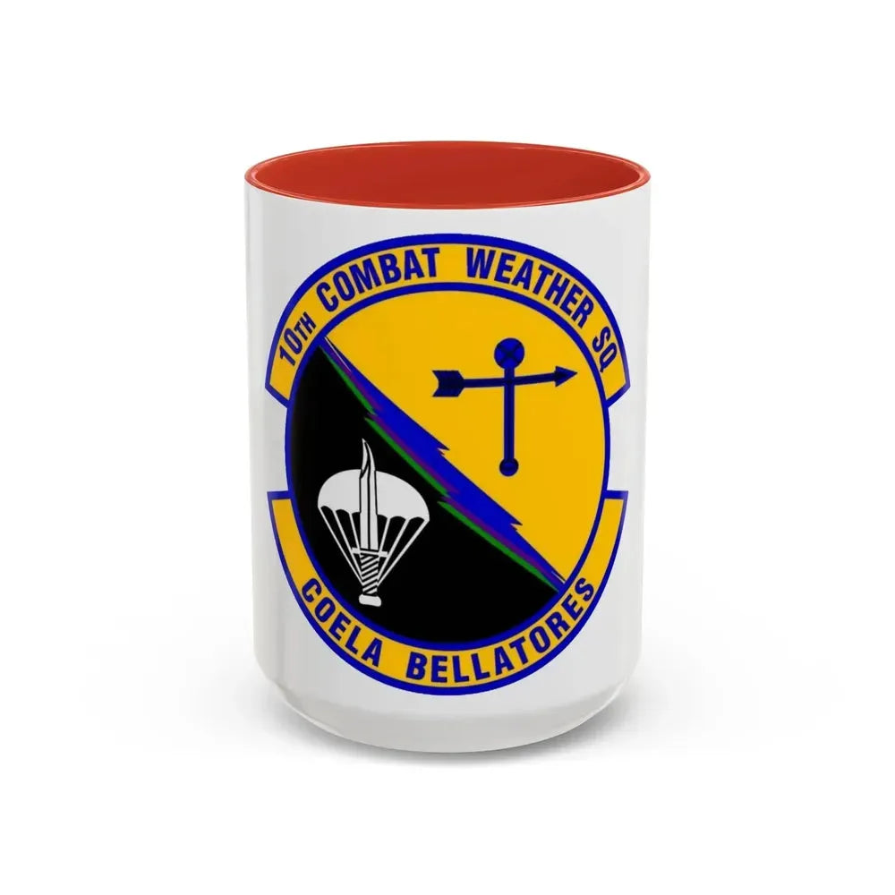 10 Combat Weather Squadron AFSOC (U.S. Air Force) Accent Coffee Mug 15oz Red - Go Mug Yourself