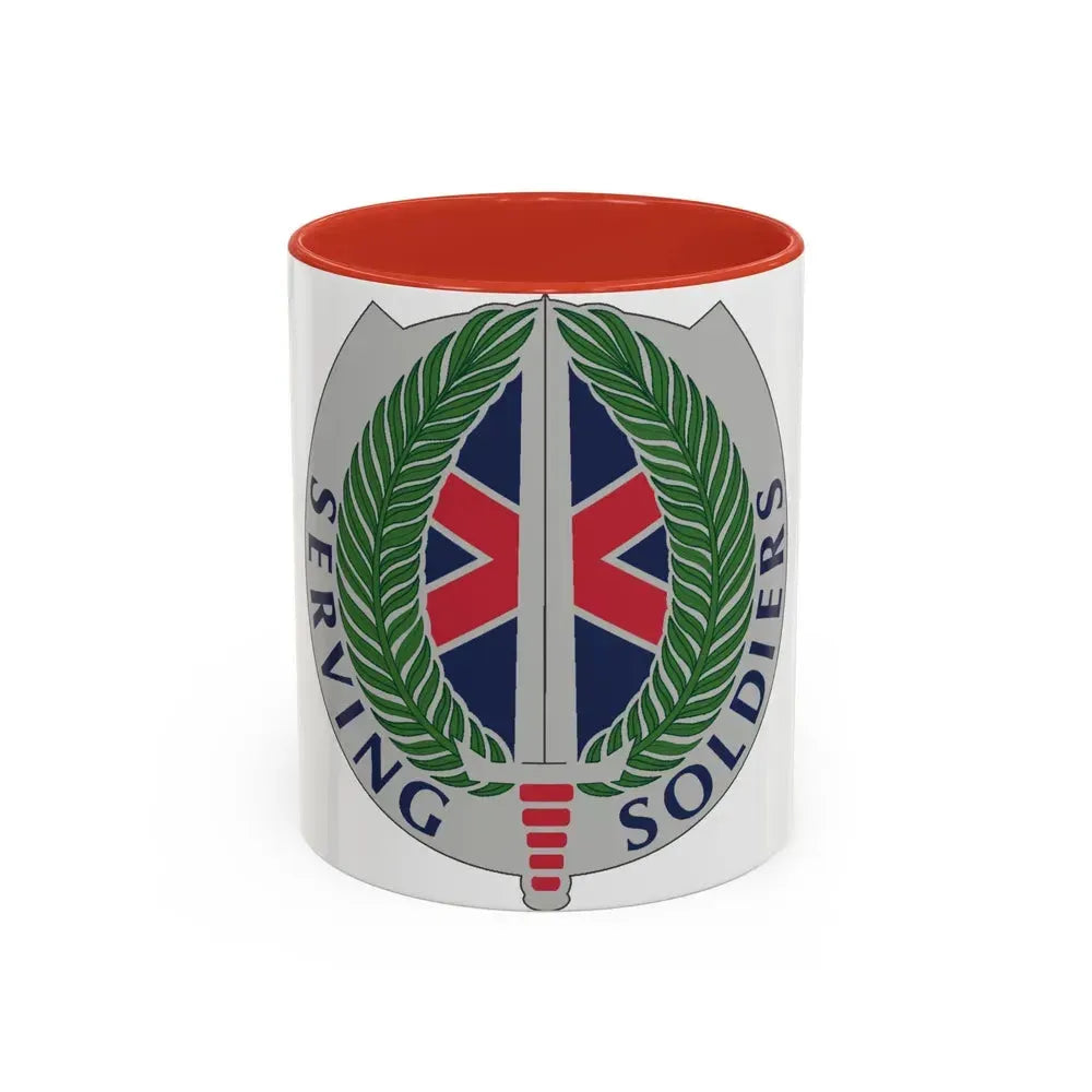 10 Personnel Command (U.S. Army) Accent Coffee Mug 11oz Red - Go Mug Yourself