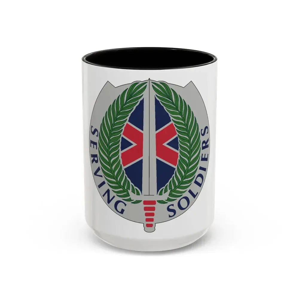 10 Personnel Command (U.S. Army) Accent Coffee Mug 15oz Black - Go Mug Yourself