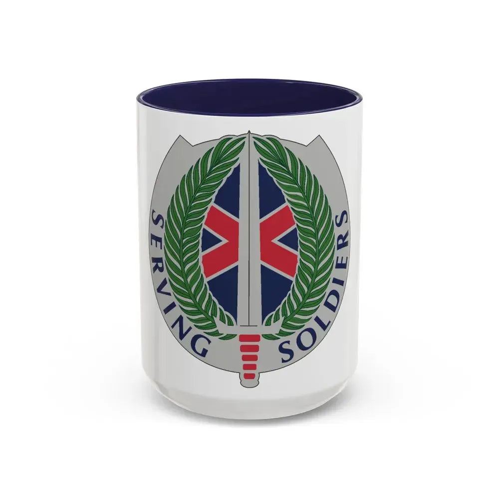 10 Personnel Command (U.S. Army) Accent Coffee Mug 15oz Navy - Go Mug Yourself