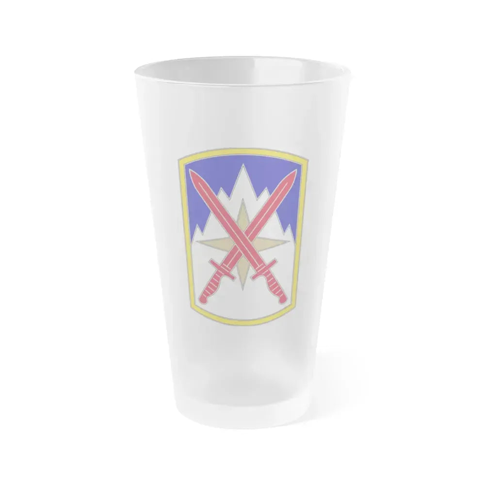 10 Sustainment Brigade (U.S. Army) Frosted Pint Glass 16oz Default Title - Go Mug Yourself