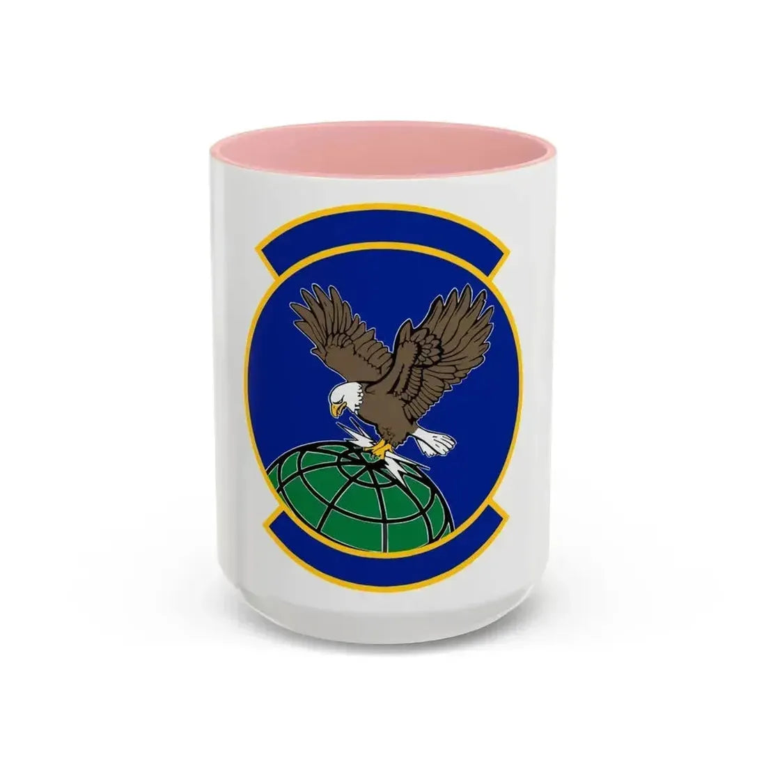 100 Aircraft Maintenance Squadron USAFE (U.S. Air Force) Accent Coffee Mug 15oz Pink - Go Mug Yourself