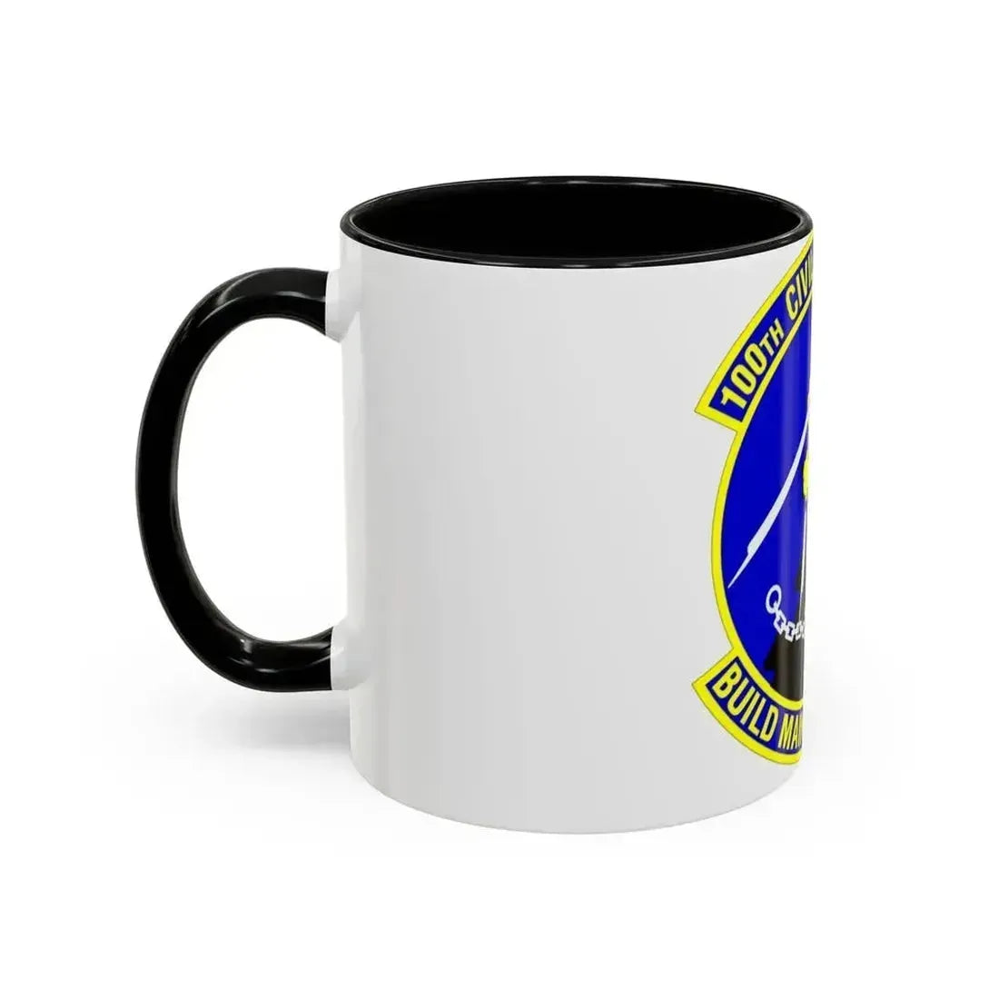 100 Civil Engineer Squadron USAFE (U.S. Air Force) Accent Coffee Mug - Go Mug Yourself