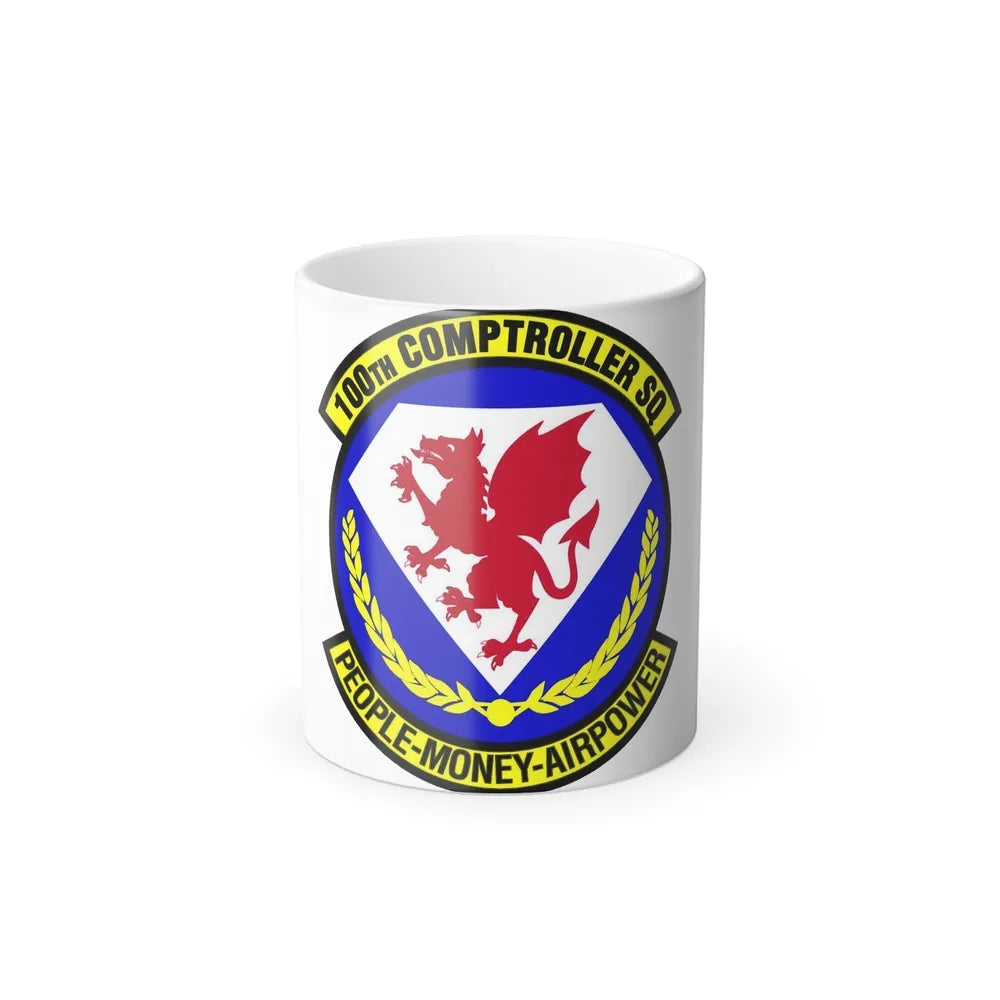 100 Comptroller Squadron USAFE (U.S. Air Force) Color Changing Coffee Mug-11oz-Go Mug Yourself