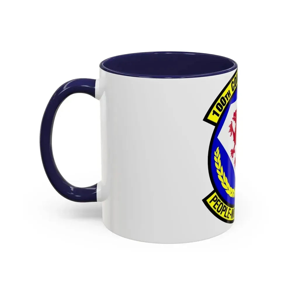 100 Comptroller Squadron USAFE (U.S. Air Force) Accent Coffee Mug - Go Mug Yourself