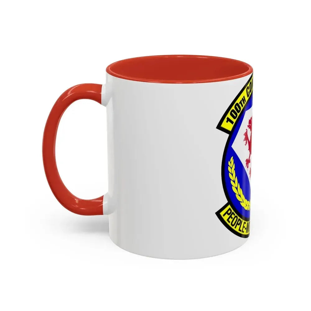 100 Comptroller Squadron USAFE (U.S. Air Force) Accent Coffee Mug - Go Mug Yourself