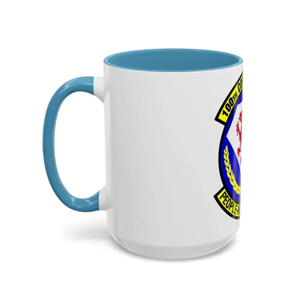100 Comptroller Squadron USAFE (U.S. Air Force) Accent Coffee Mug - Go Mug Yourself