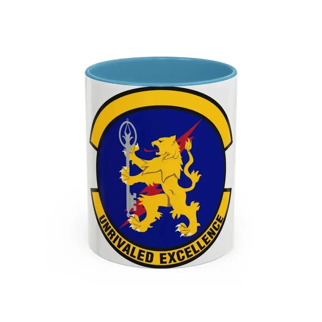 100 Logistics Readiness Squadron USAFE (U.S. Air Force) Accent Coffee Mug 11oz Light Blue - Go Mug Yourself