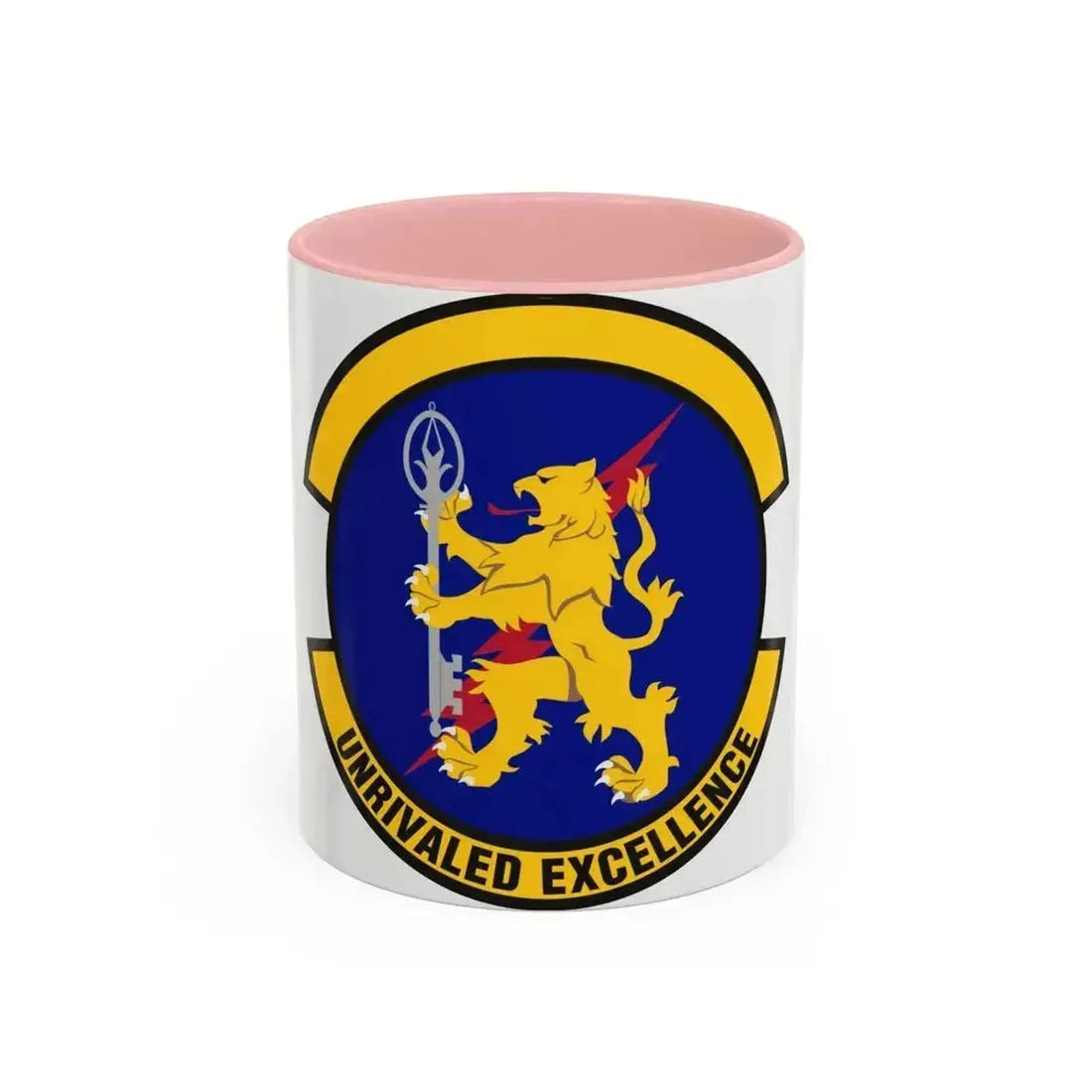 100 Logistics Readiness Squadron USAFE (U.S. Air Force) Accent Coffee Mug 11oz Pink - Go Mug Yourself