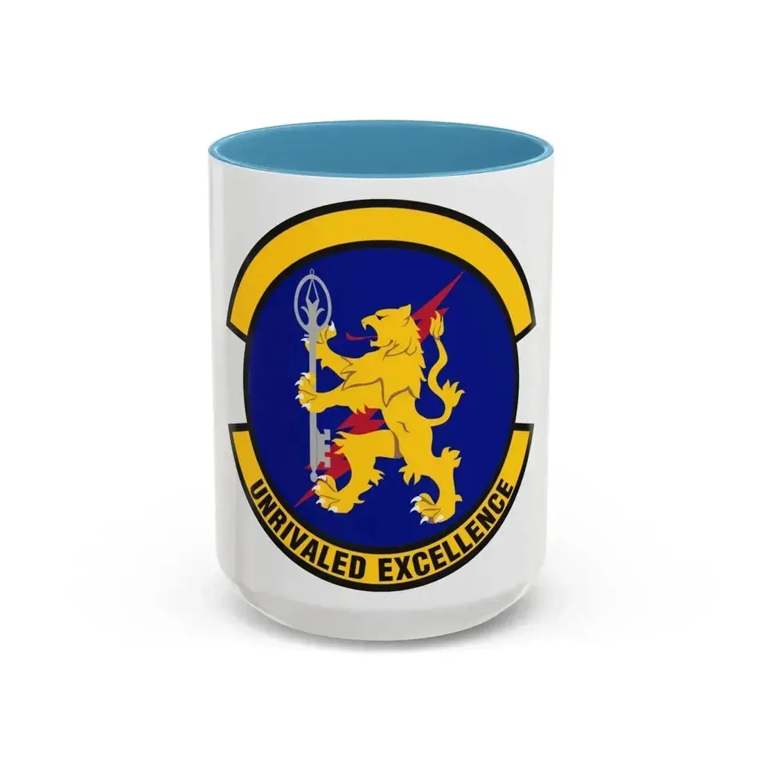 100 Logistics Readiness Squadron USAFE (U.S. Air Force) Accent Coffee Mug 15oz Light Blue - Go Mug Yourself