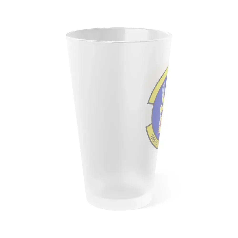 100 Logistics Readiness Squadron USAFE (U.S. Air Force) Frosted Pint Glass 16oz - Go Mug Yourself