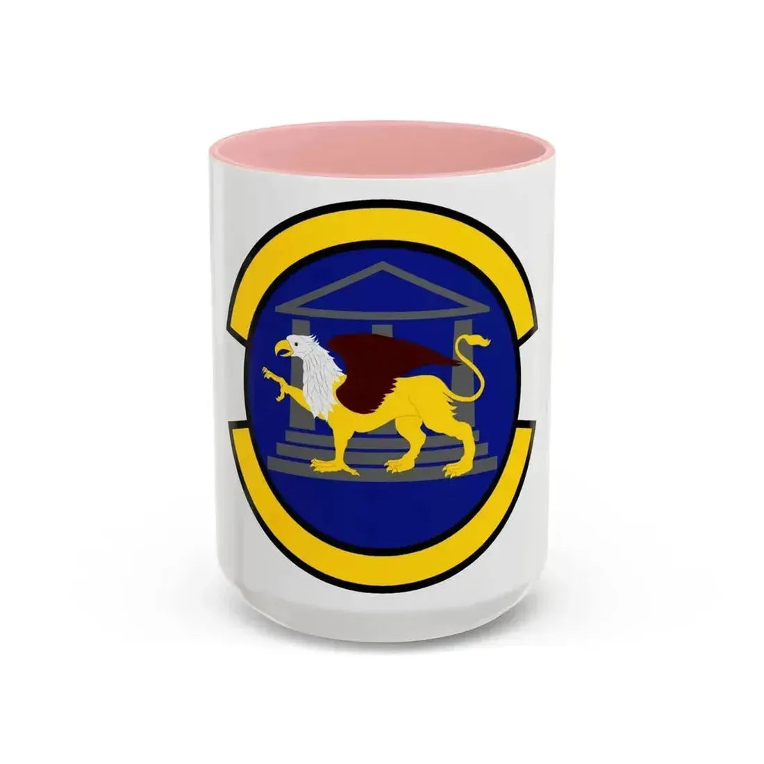 100 Maintenance Operations Squadron USAFE (U.S. Air Force) Accent Coffee Mug 15oz Pink - Go Mug Yourself
