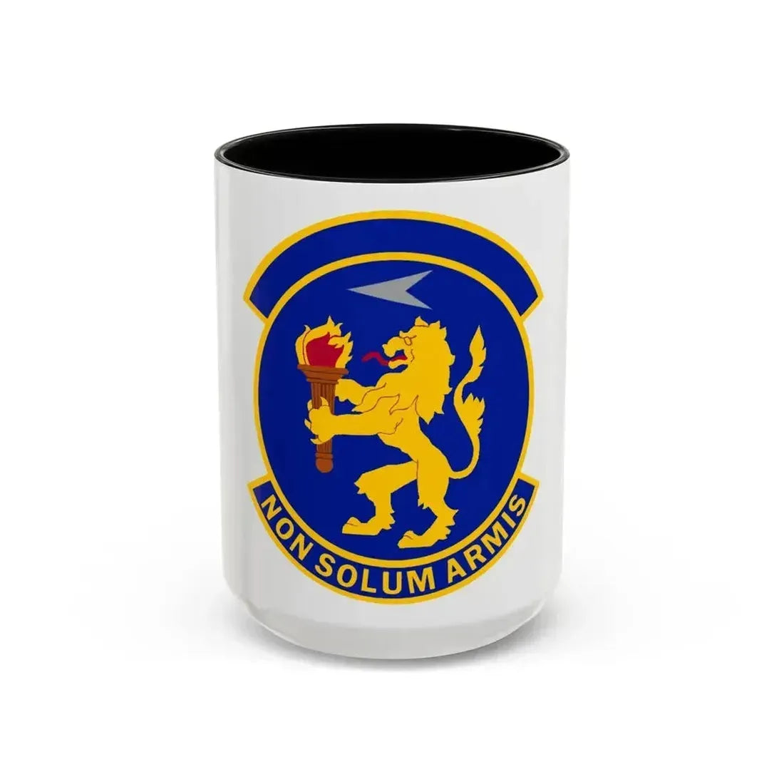 100 Operations Support Squadron USAFE (U.S. Air Force) Accent Coffee Mug 15oz Black - Go Mug Yourself