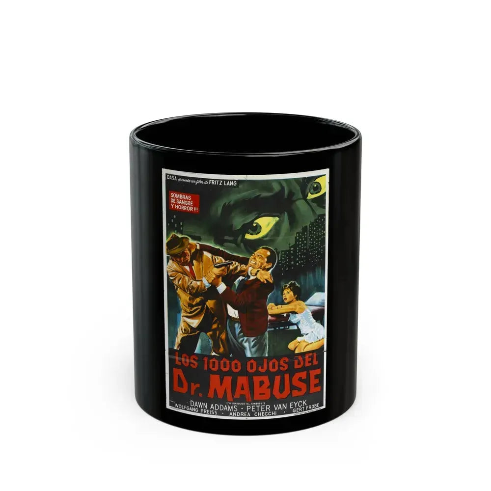 1000 EYES OF DR.MABUSE (2) 1960 Movie Poster - Black Coffee Mug 11oz - Go Mug Yourself