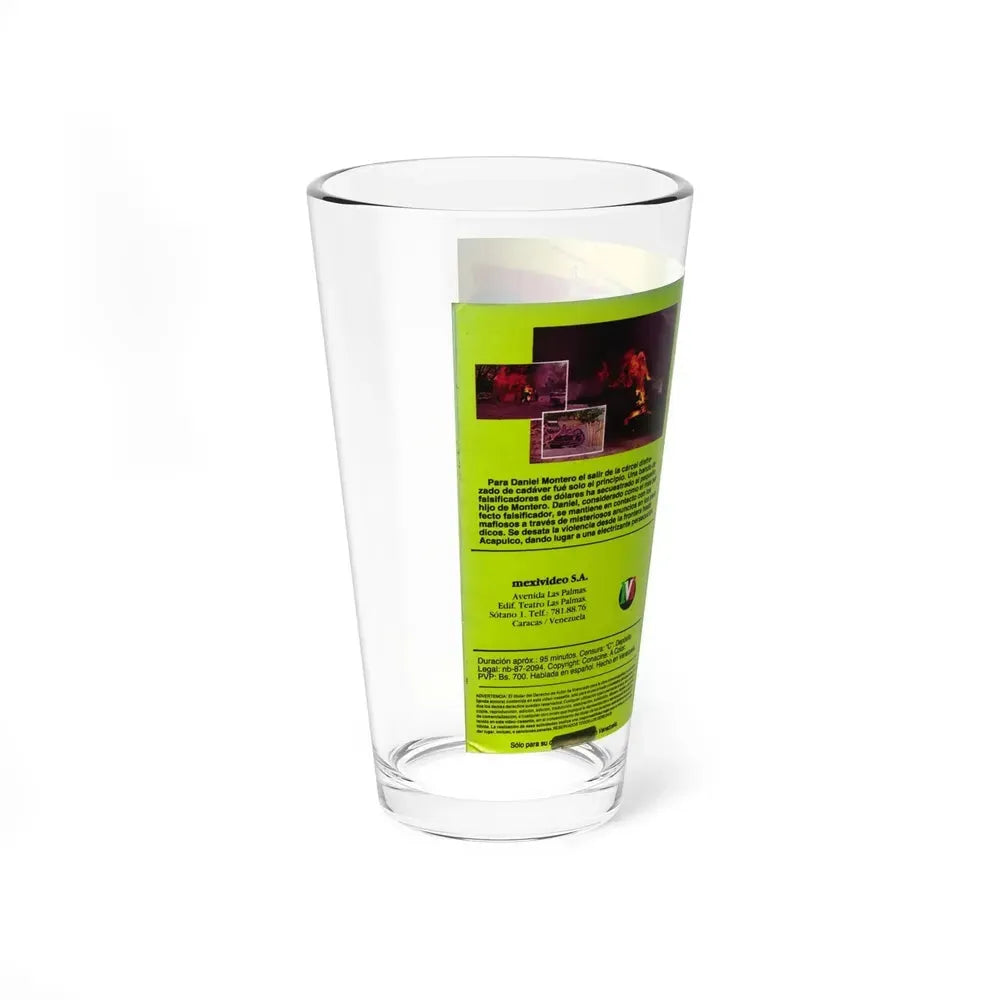 1000 MILLAS AL SUR (VHS COVER) Pint Glass 16oz - Go Mug Yourself