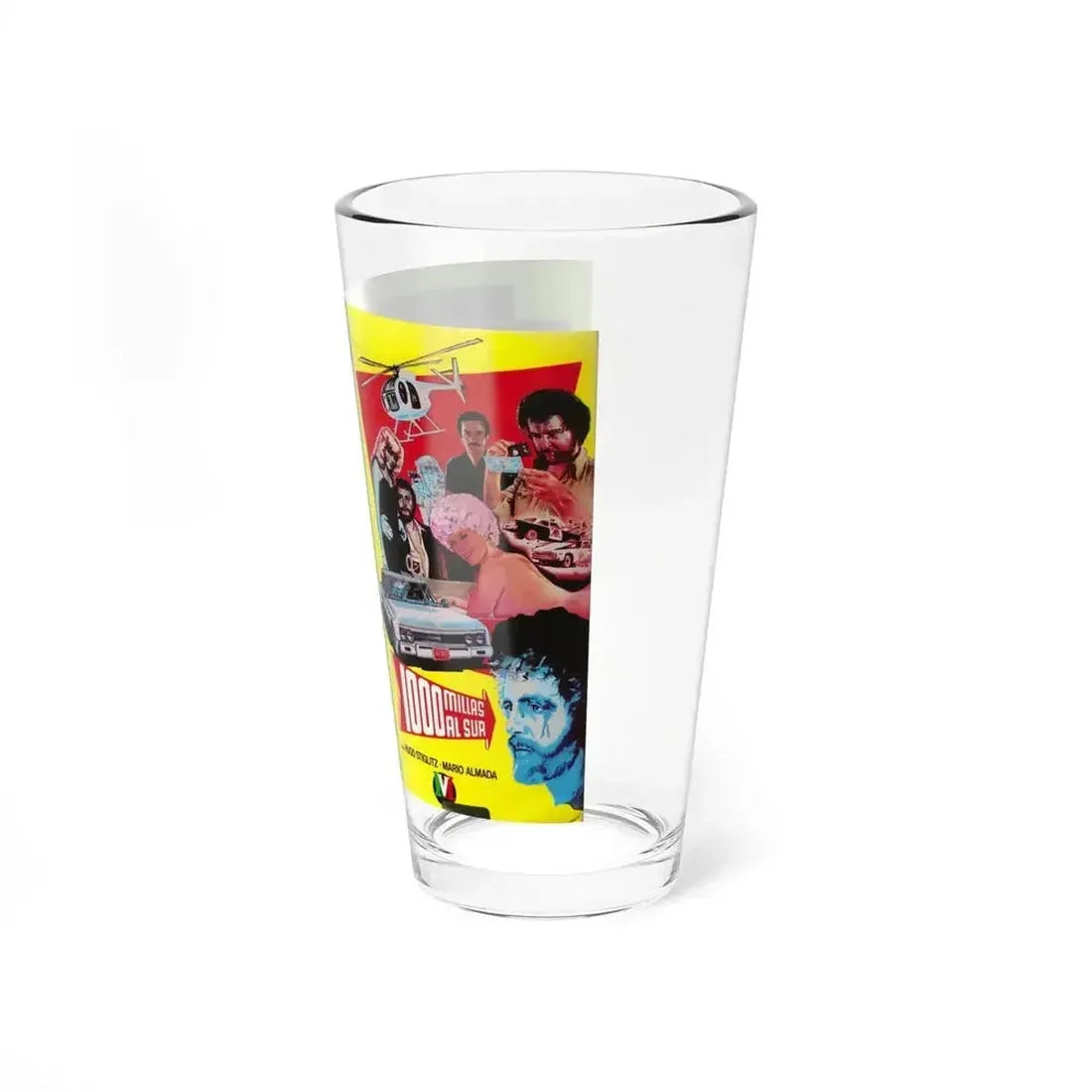 1000 MILLAS AL SUR (VHS COVER) Pint Glass 16oz - Go Mug Yourself