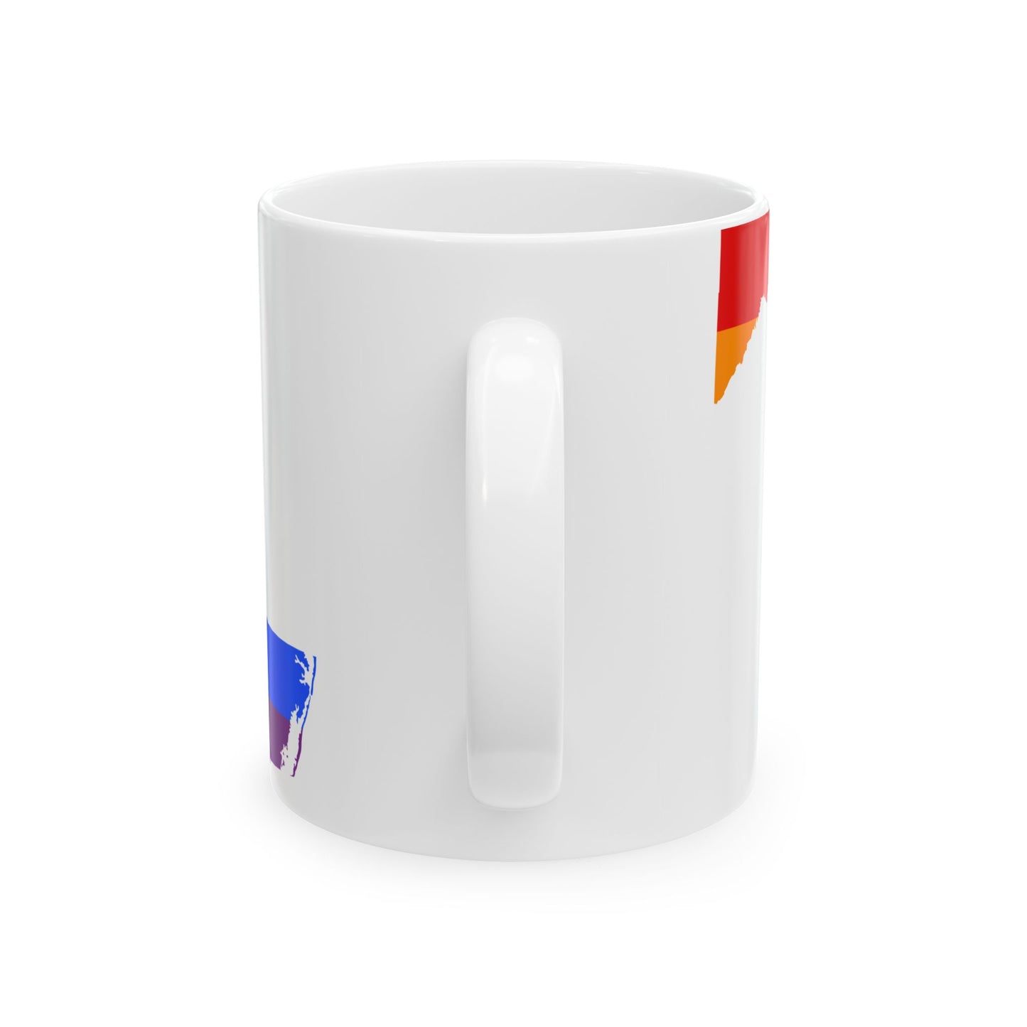 LGBT flag map of Maryland (United States) White Coffee Mug