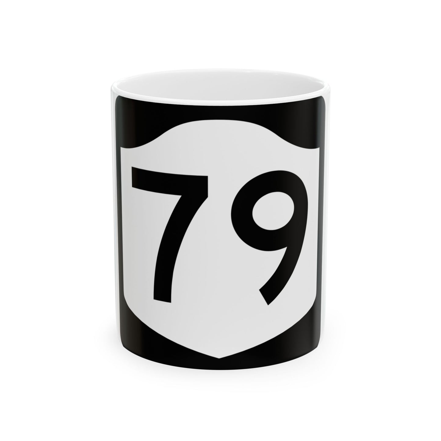 NY-79 (New York) (Road Sign) White Coffee Mug