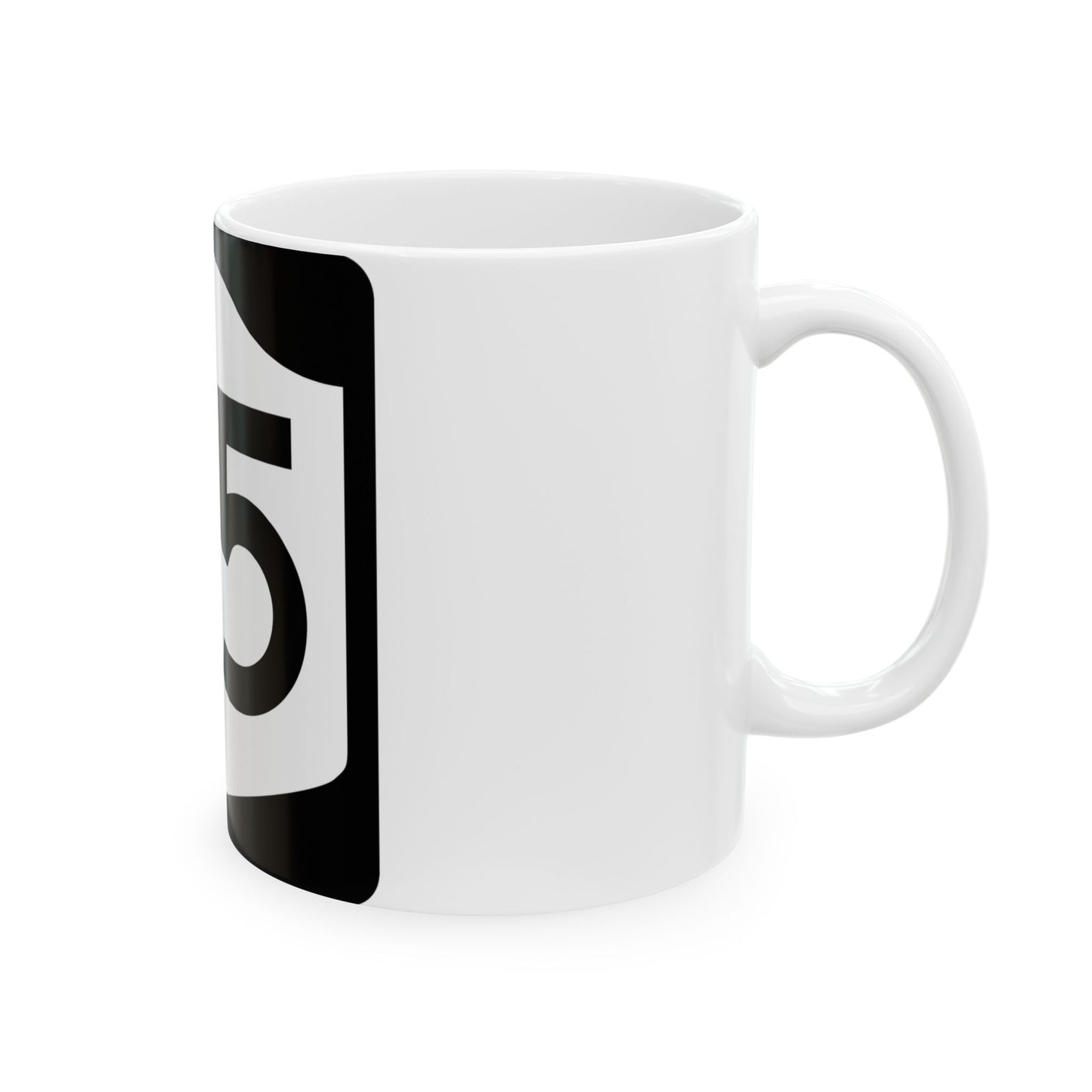 NY-25 (New York) (Road Sign) White Coffee Mug