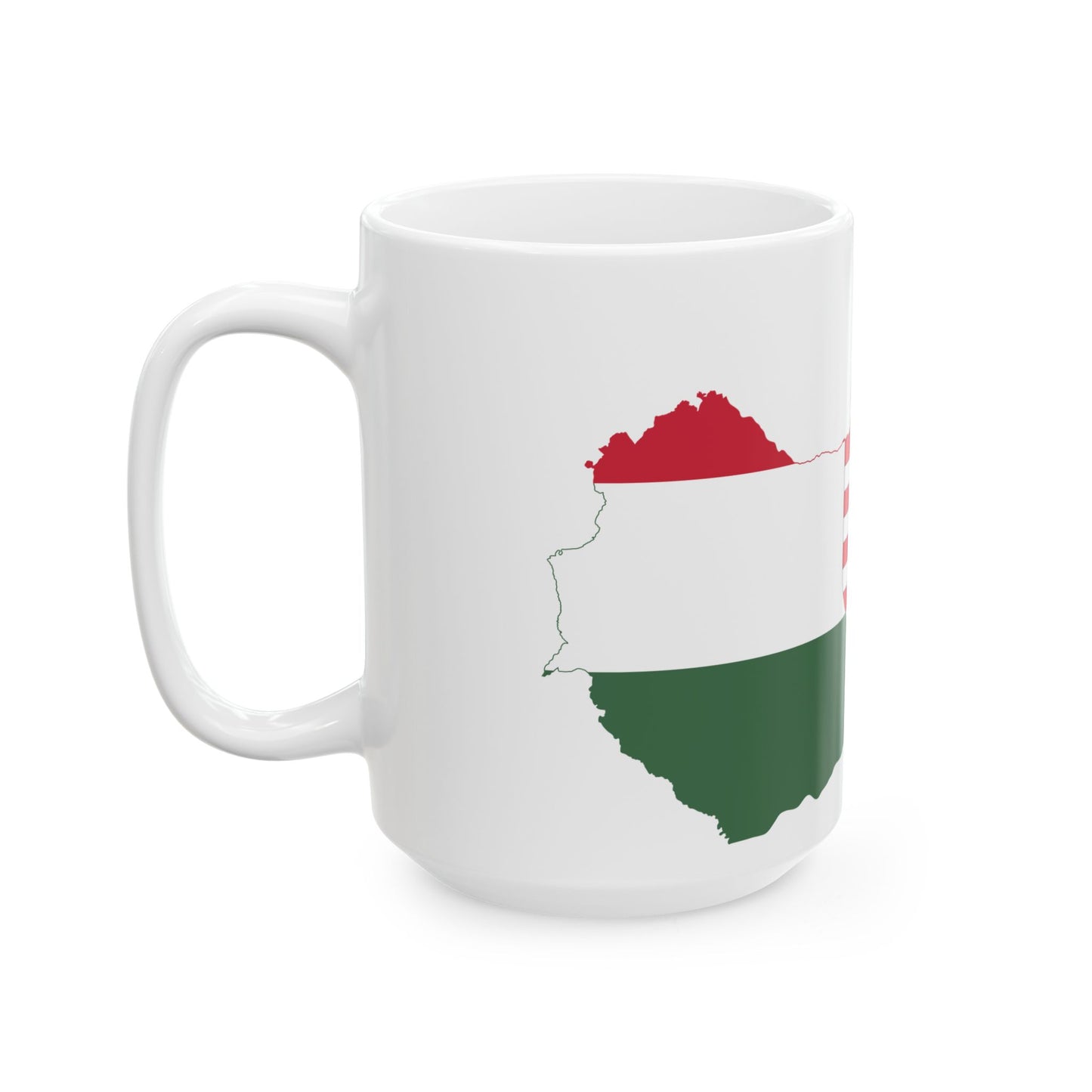 Flag-map of Hungary 1919-1920 (Hungary) White Coffee Mug
