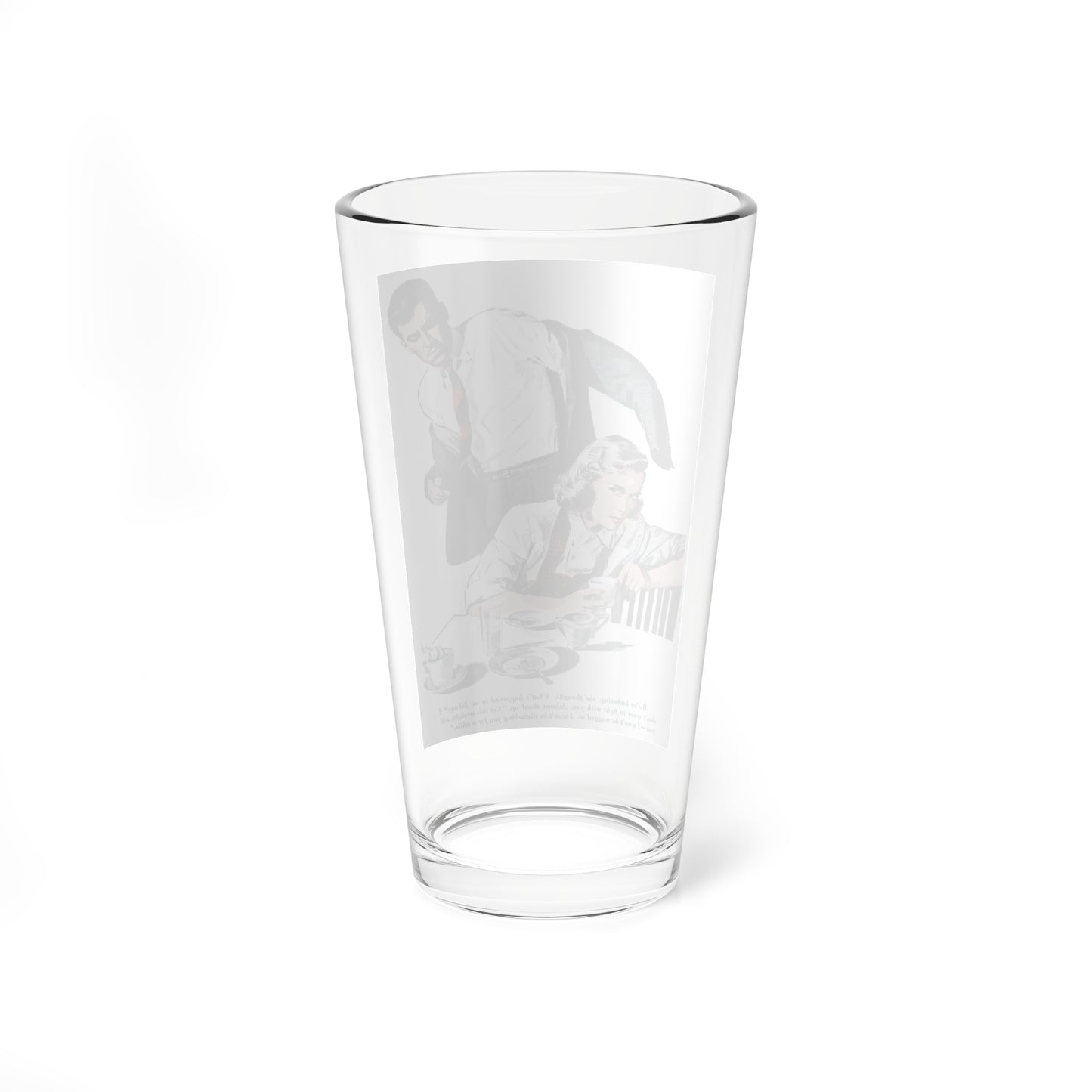 Once Before in the Moonlight (Pt. 2-2), Redbook, July 1948 (Magazine Illustration) Pint Glass 16oz