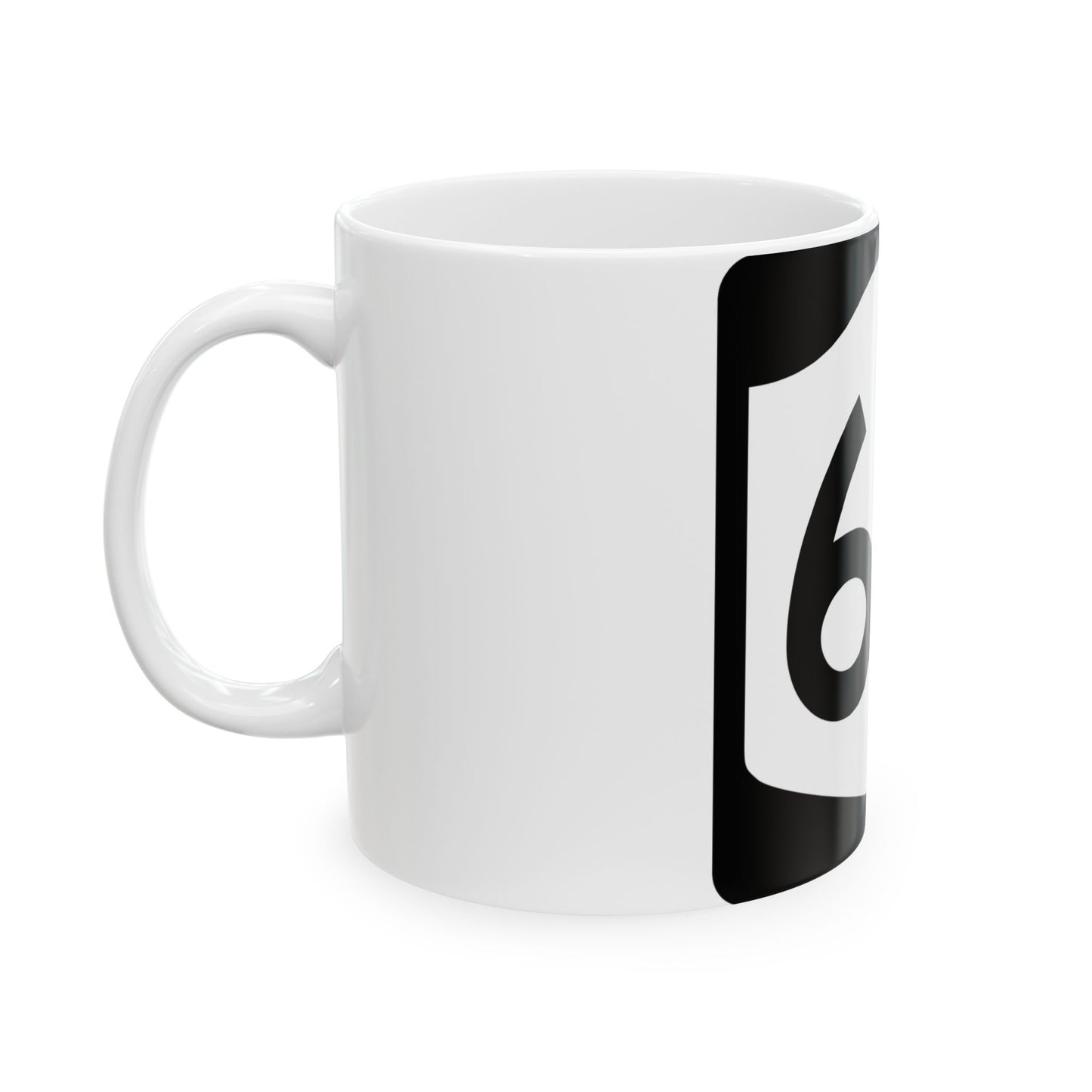 NY-63 (New York) (Road Sign) White Coffee Mug