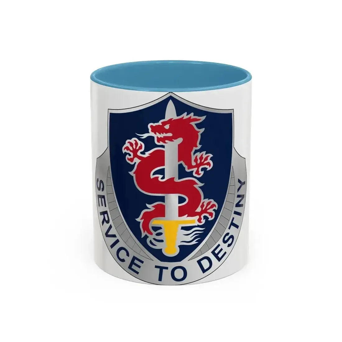 101 Personnel Services Battalion (U.S. Army) Accent Coffee Mug 11oz Light Blue - Go Mug Yourself